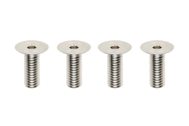 Yokomo ZC-F38SH High-Precision Machining FH Screws (120?) for MS2.0 Aluminum Chassis M3x8mm (4pcs)