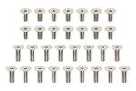 Yokomo MS-SSA20 High-precision machined steel screw set for MS2.0 aluminium chassis (120-degree/31-piece set)