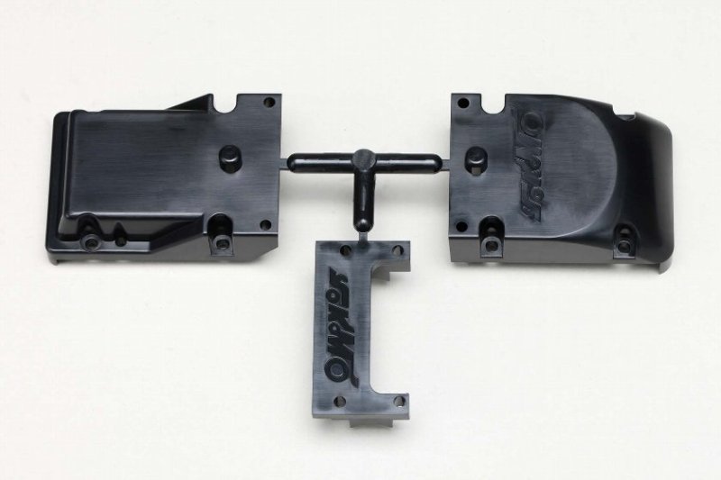 Yokomo YZ-302CPB Bulkhead Center Cap Set (Black) for Works\\\'91 TeamSpec