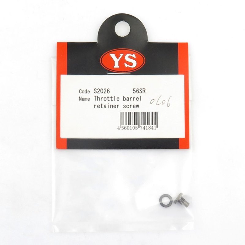 YS ENGINE THROTTLE BARREL RETAINER SCREW 56SR #S2026