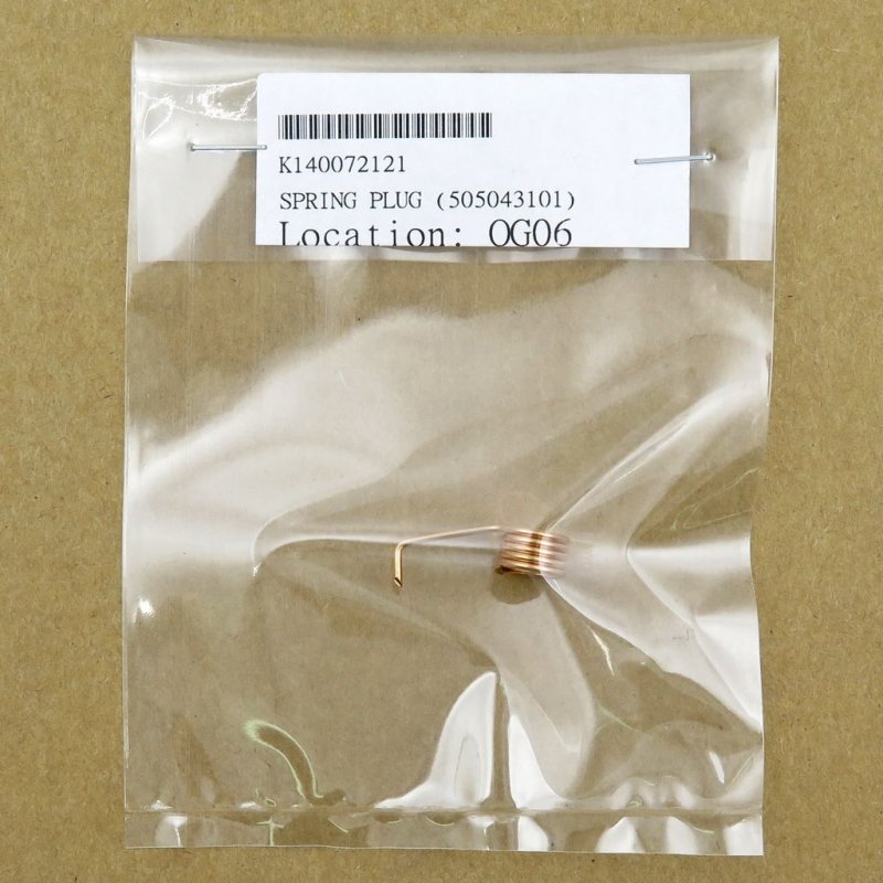 ZENOAH SPARK PLUG CAP SPRING G230-290,G380,G450,G620,G800 #140072121 (W/O PACKING) (REPLACE #505043101)